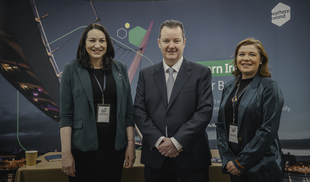 Northern Ireland business delegation photographed at a New York event by Rory Duffy